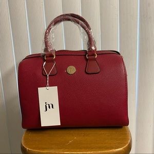 Dark Red Jessica Moore Satchel Bag